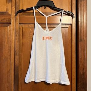 University of Illinois U of I Tank top White and Orange Size XS